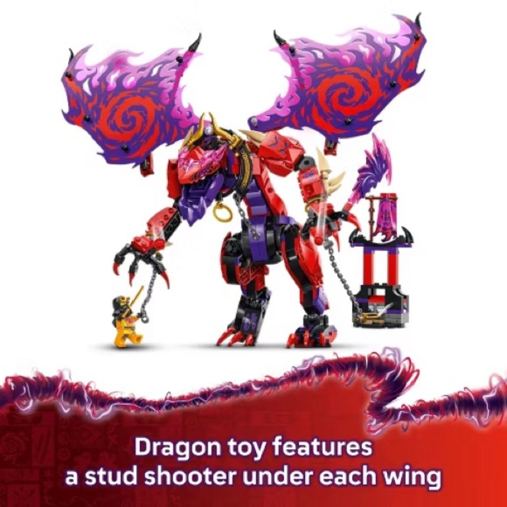 LEGO Ninjago Dragons Rising Thunderdragon - Red and Purple 71832 - Picture 3 of 12